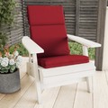 Hastings Home Hastings Home High Back Patio Chair Cushion, Red 281664BSR